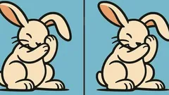 Hlavolam: Dokážete najít 3 rozdíly na obrázku s králíkem za 85 sekund?